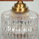 Vintage glass suspension for dining table