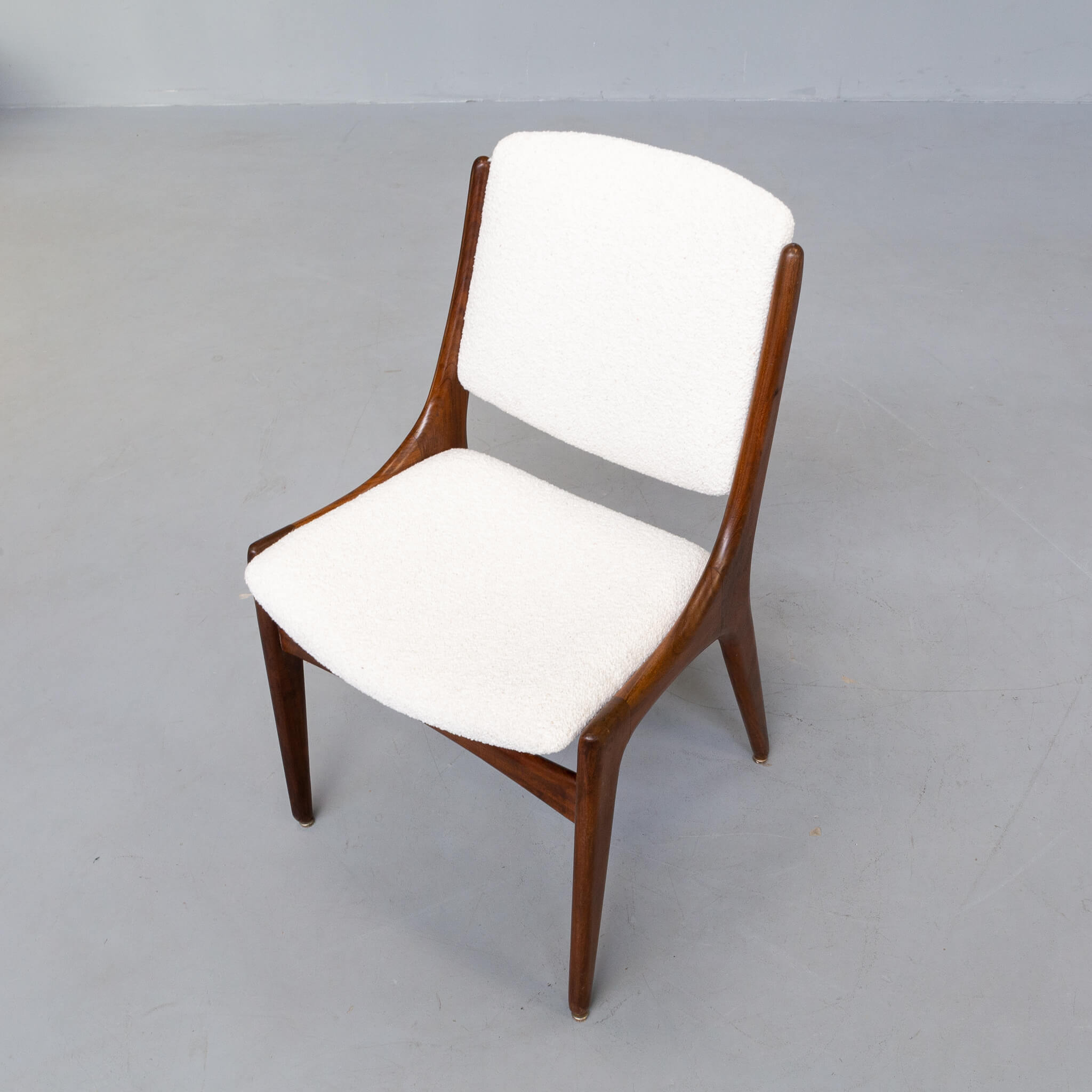 4 60s teak dining chairs for Mahjongg Holland