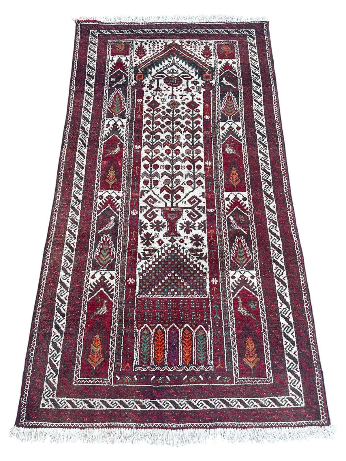 Handmade Persian rug 200cm x 110cm