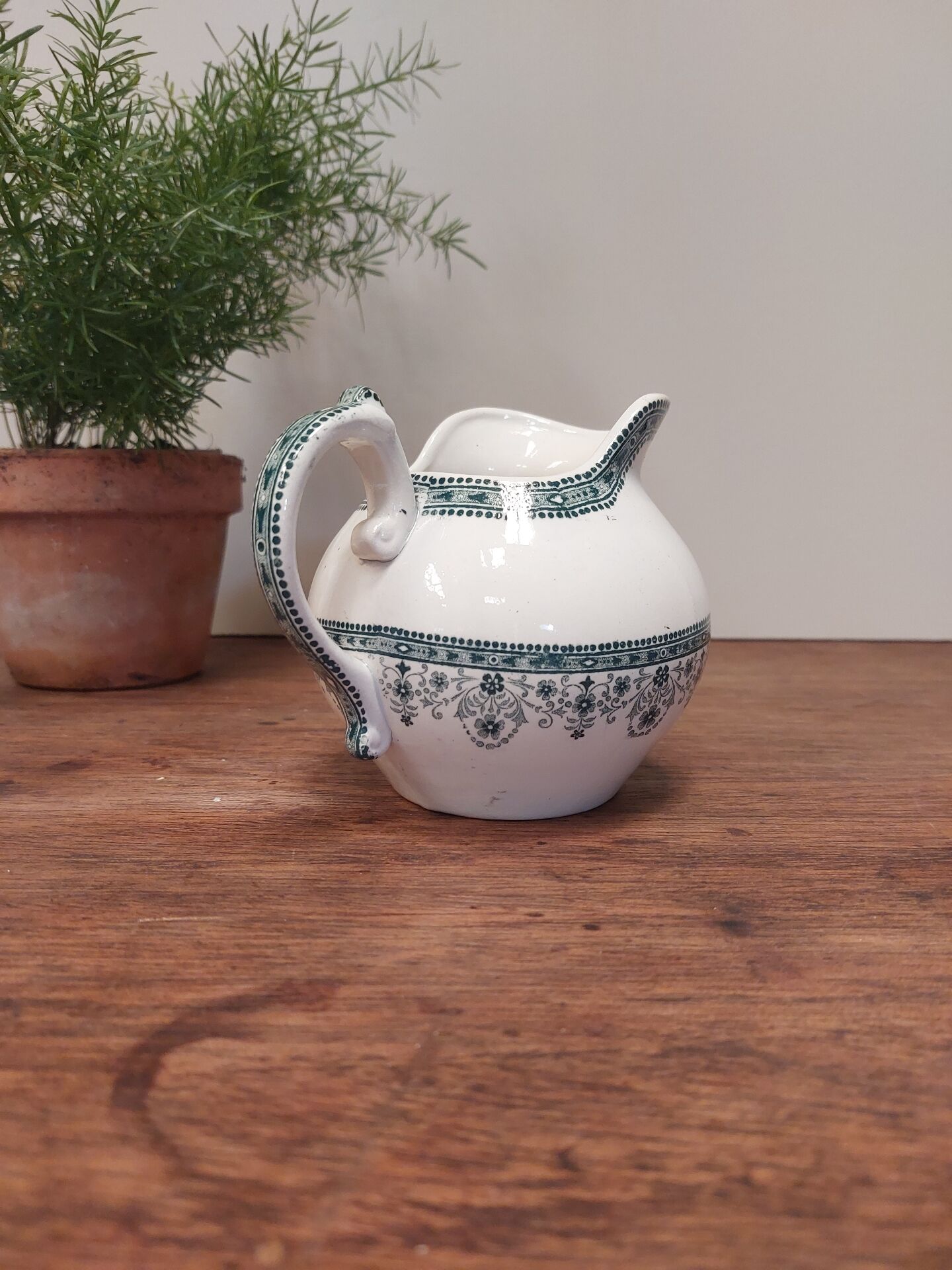 Old milk jug Moulin des Loups and Hamage