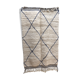 Moroccan Berber carpet Beni Ouarain with majorelle blue diamonds 2,44x1.49m