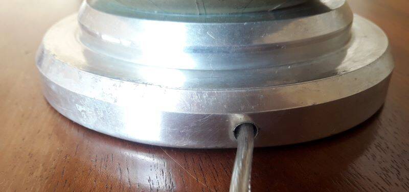 Globe terrestre lumineux J.Forest milieu XX°