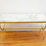 White marble coffee table vintage 60s