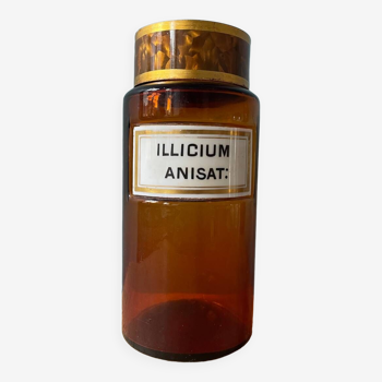 19th century pharmacy jar Illicium Anisat