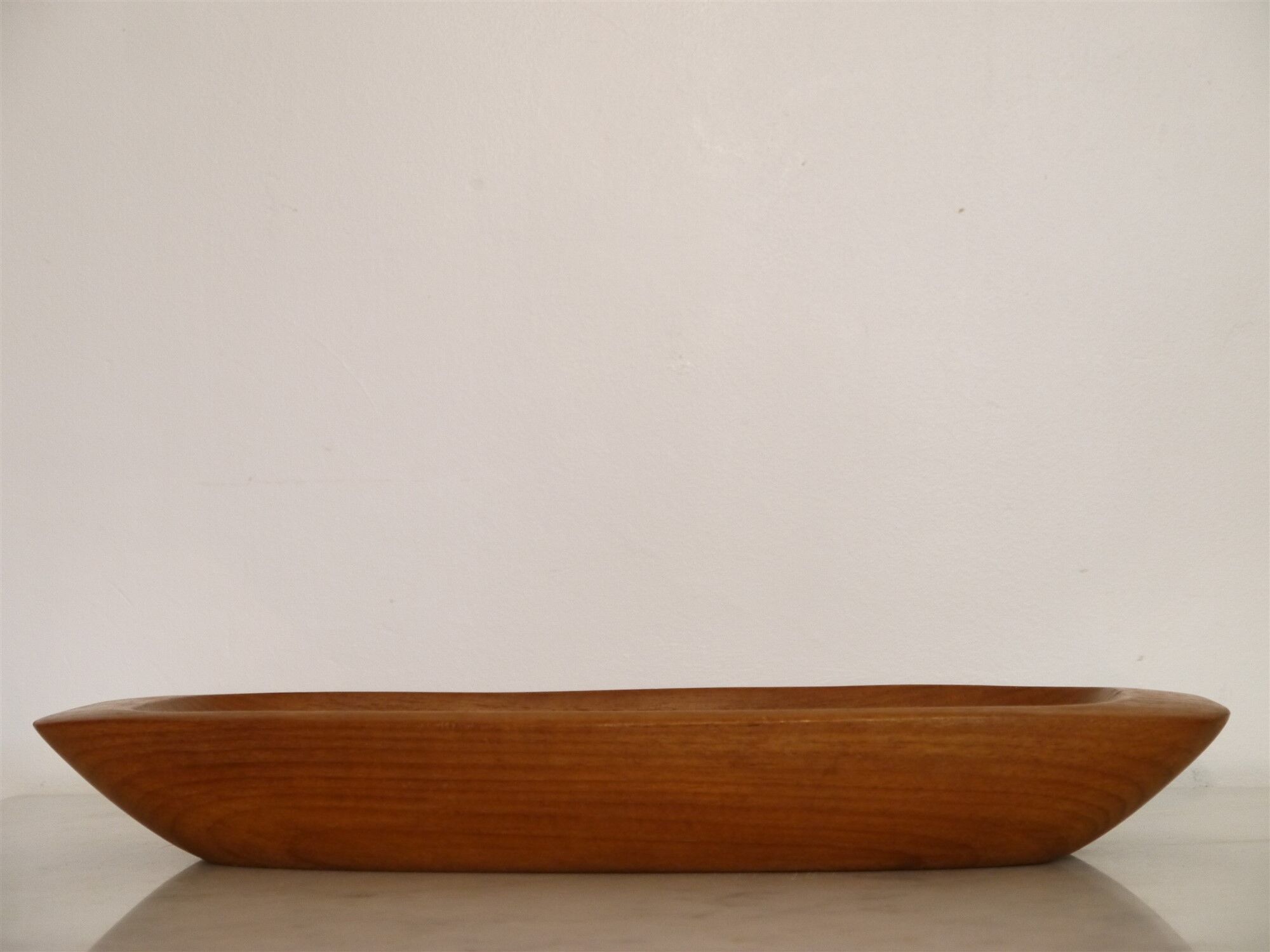 Vintage trinket bowl in teak Sweden 1960