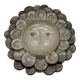 Céramique murale « visage solaire » — signée, circa 1970