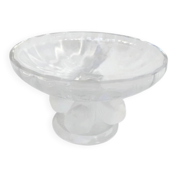 Lalique France - Crystal Bowl Model Nogent Signed