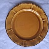 6 ochre earthenware plates from Haute Provence