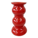 Vintage Ceramic Red Candlestick Candle Holder Schramberg Germany