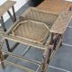 Deckchair, rattan and wicker 1950
