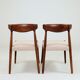 Modern Dining Chairs Japandi & Mid Century style | Solid Wood Ash 