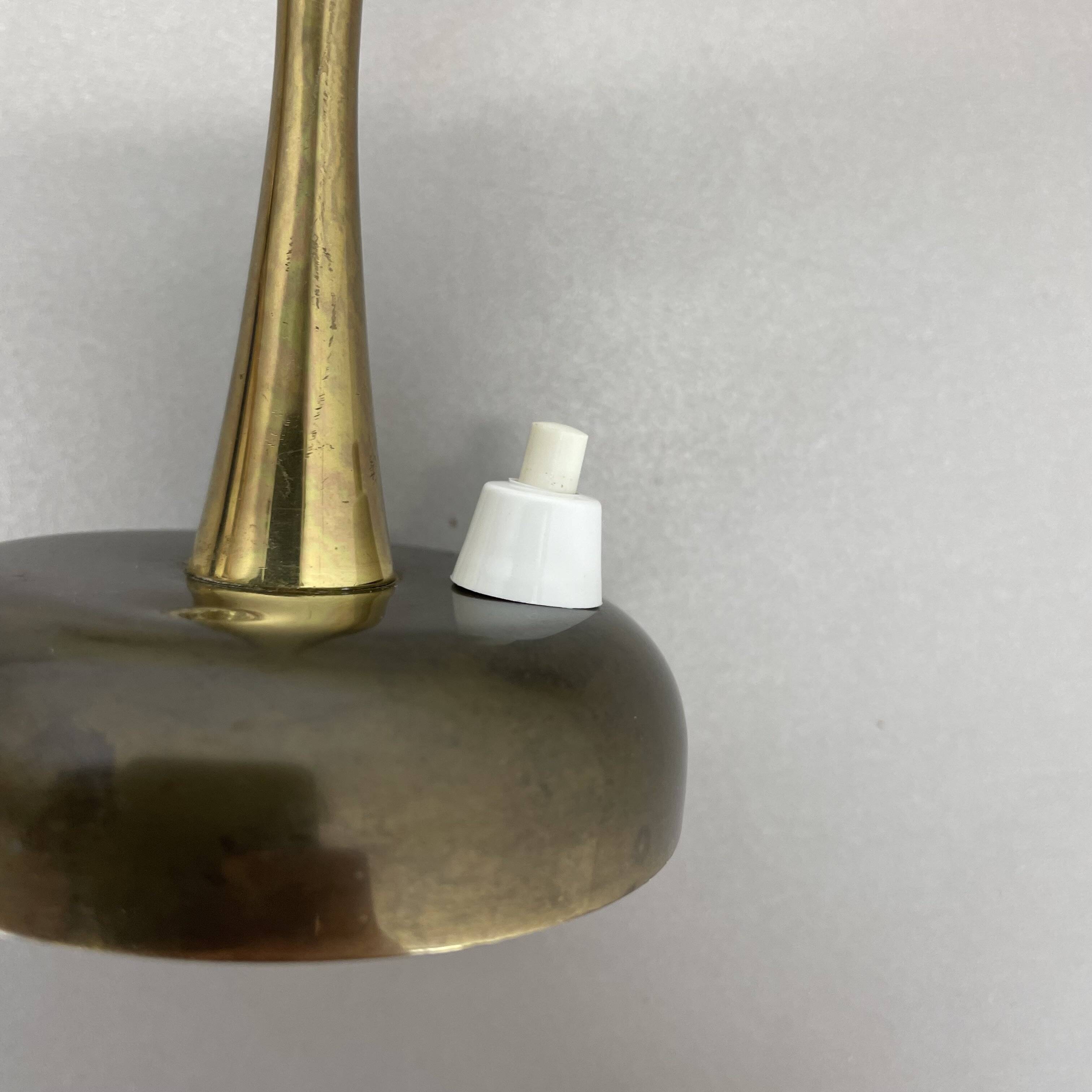 brass and metal diabolo stilnovo style theatre wall light, italy 1950s