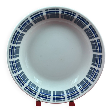 Hollow round plate in Badonviller earthenware Ø 27.7 cm