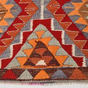 Tapis coureur vintage kilim fait à la main 3x12, 102x362 cm