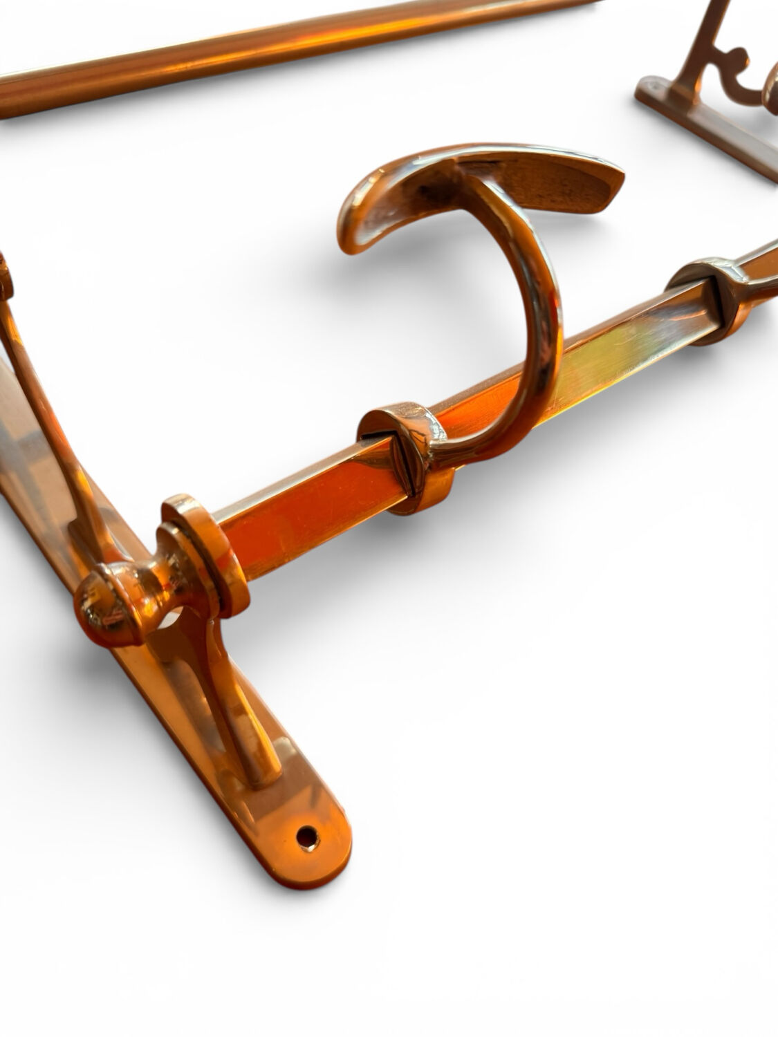 Art Deco wall coat rack shelf