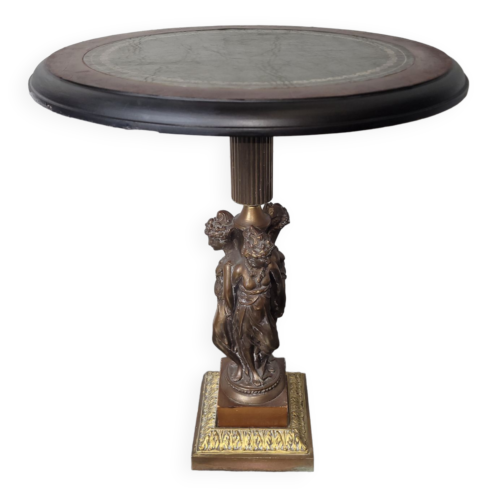 Table d'appoint style empire en bronze