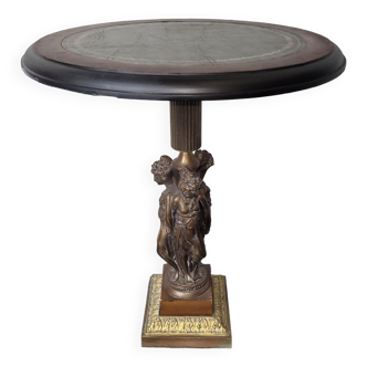 Table d'appoint style empire en bronze