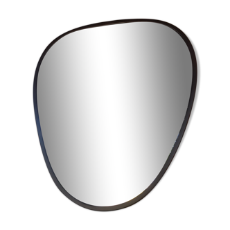 Black freeform mirror 30x33cm
