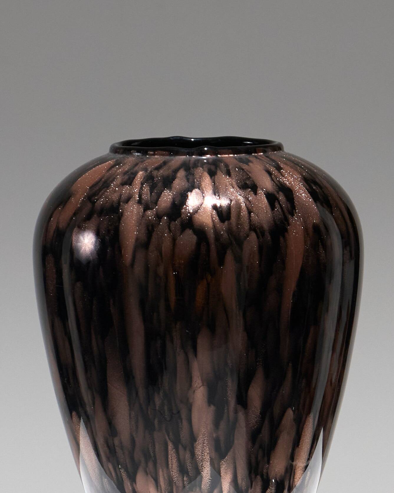 Murano Aventurine Glass Vase, 1960s