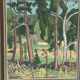 Huile su panneau suédoise – « Forêt » par Bertil Lundgren (1900–1979)