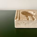 Mannelli fratelli travertine ashtray