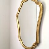 Baroque mirror in gilded wood – 63.5x45 cm - 70s.