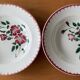 8 antique deep plates in Sarreguemines earthenware.