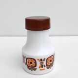 mustard pot Mobil orange