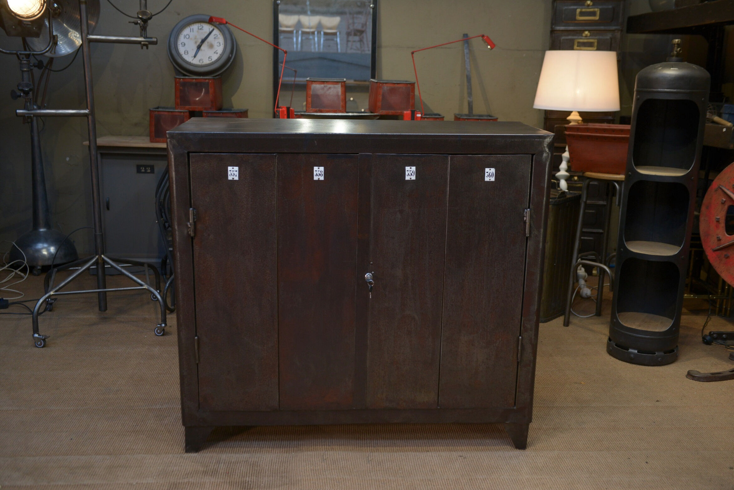 Industrial metal sideboard furniture 1950