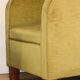 Pair of vintage velvet armchairs with footrest - 1950s
