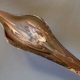 Flared cup in bubbled Murano crystal