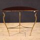 20th century Italian gilded brass console table