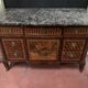 Commode Transition en placage de bois de rose et amarante XIX siècle