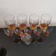 10 Art-Deco red wine glasses blown 1930