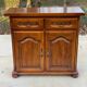 English sideboard with 2 doors and 2 drawers, solid satin cherry wood