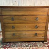 Louis Philippe chest of drawers in blond walnut