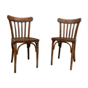 Paire de chaise bistrot bentwood vintage