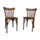 Pair of vintage bentwood bistro chairs