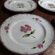 Assiettes plates série de six grès Niderviller décor Cassandre XXème