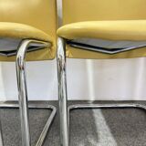 Vintage Chairs in Chrome Plated Steel, 1970s, Set of 6