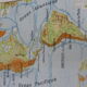 Carte murale scolaire géographie cartonnée, l'Amérique et le continent americain