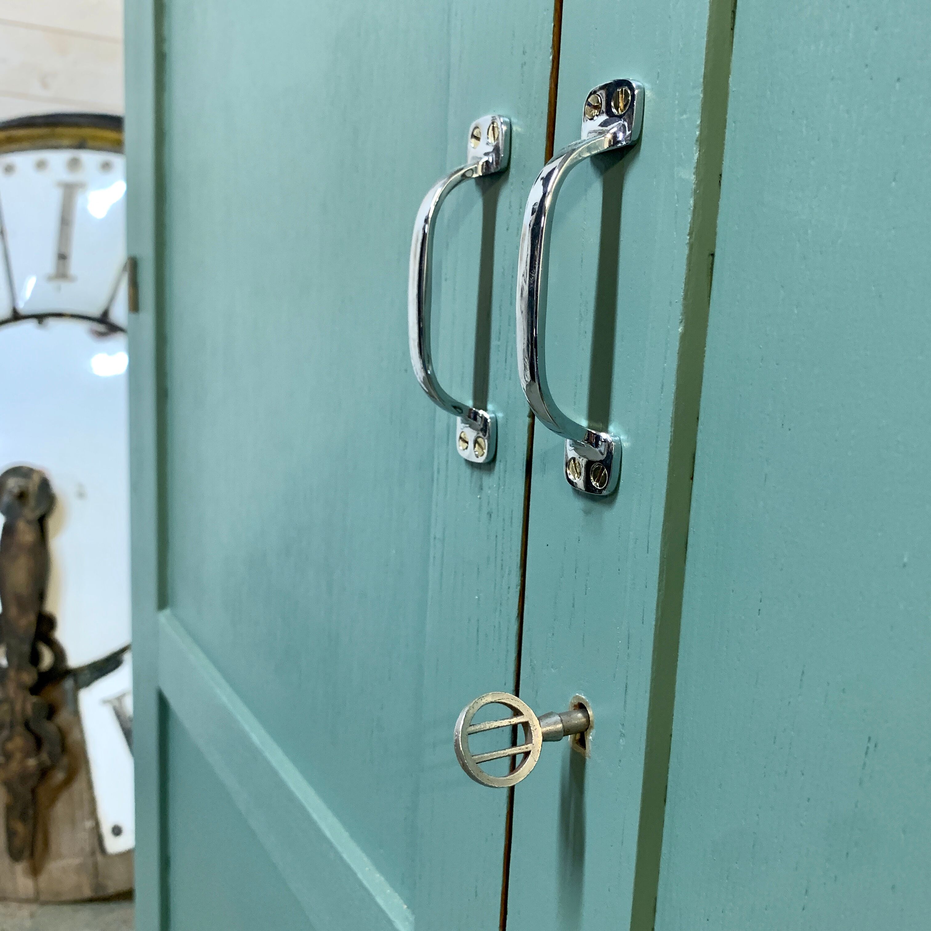 Parisian boarding school cabinet in oak  1950