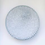 Space Age Glass Sconce Wall Lamp by Glashütte Limburg, 1960s