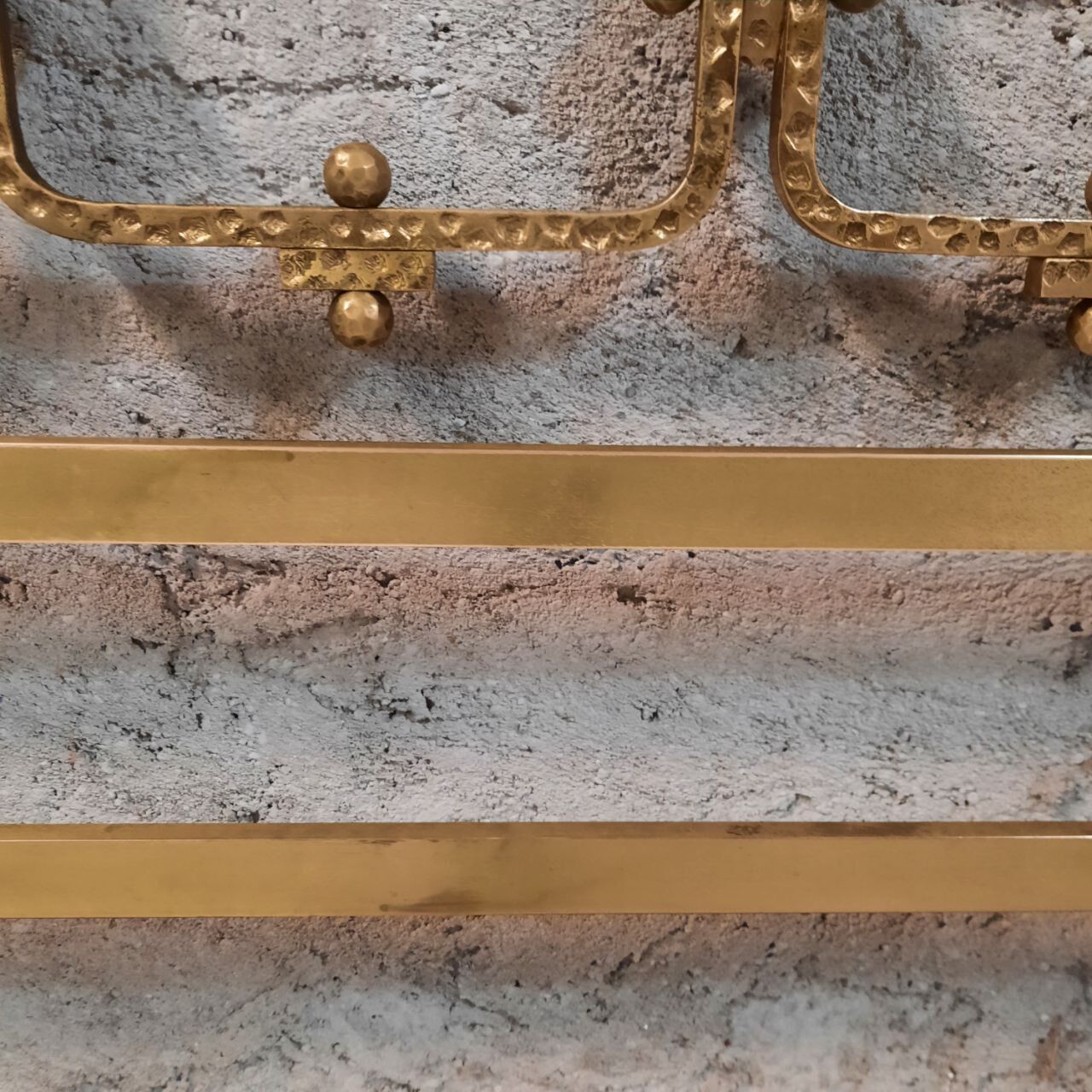 1960s / 70s bed design in gilded brass.