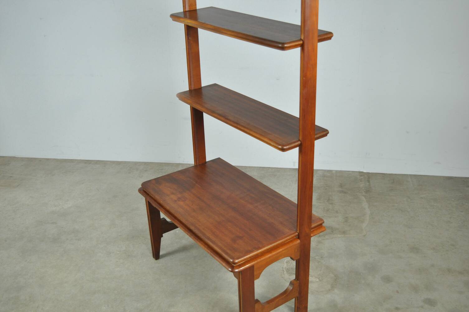 Vintage mid-century wooden wall cabinet from the netherlands, 1960s