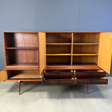 Oswald Vermaercke Paola rosewood highboard for V-Form Belgium 1959