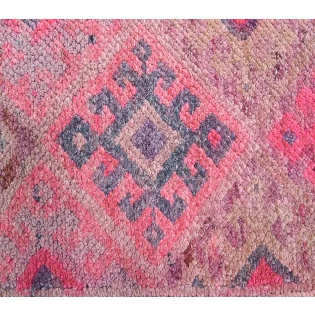 Vintage Turkish Oushak Handmade Runner 86x406 cm