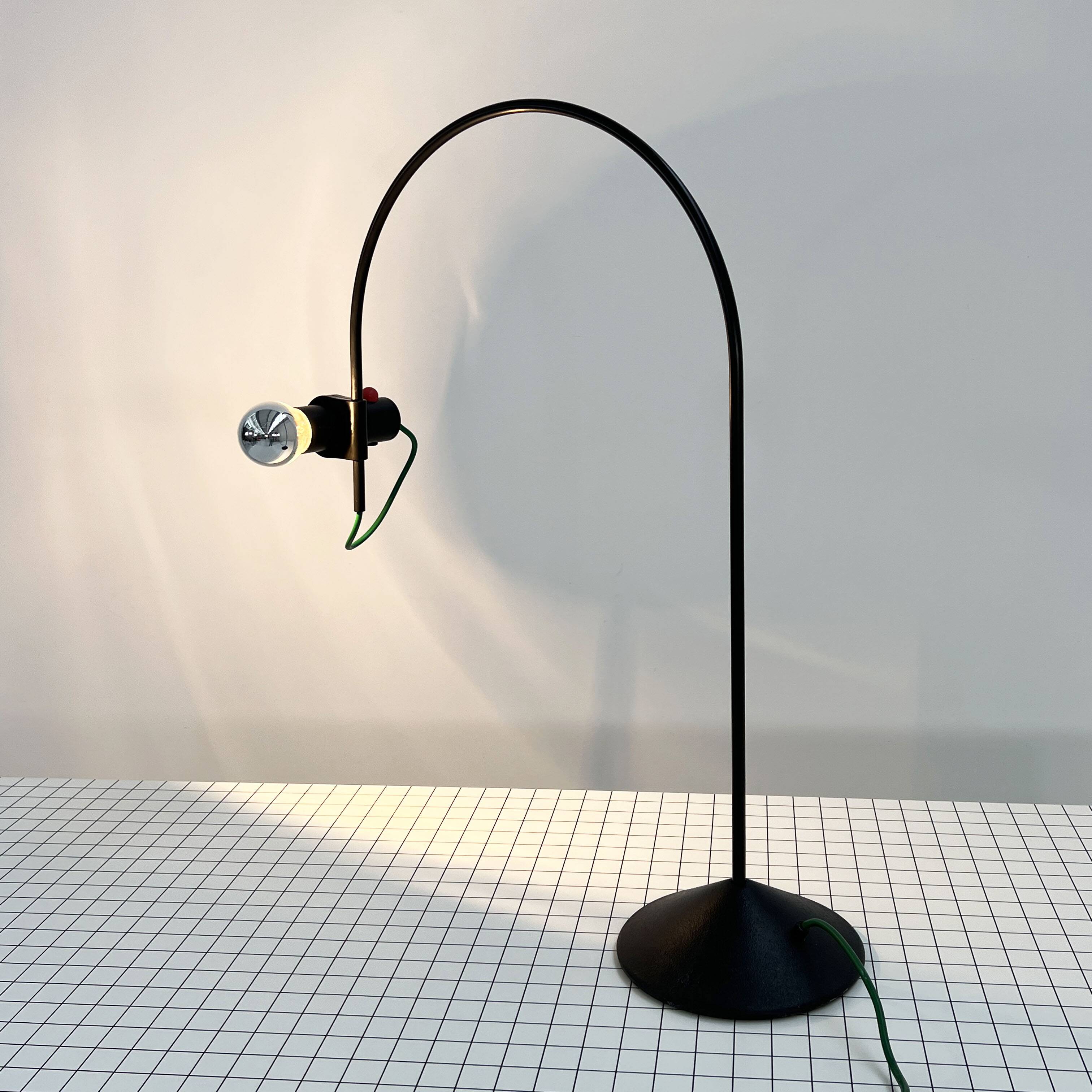 Arched Table Lamp by R. Barbieri & G. Marianelli for Tronconi, 1980