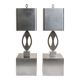 Pair of "almond" lamps by maison charles