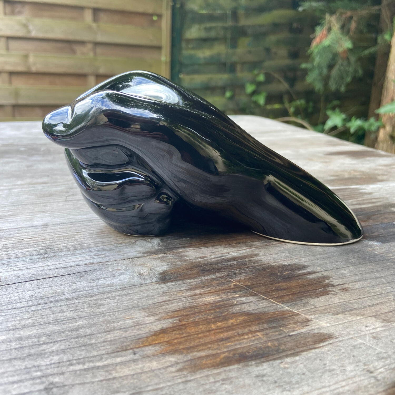 Vintage ceramic candle holder
